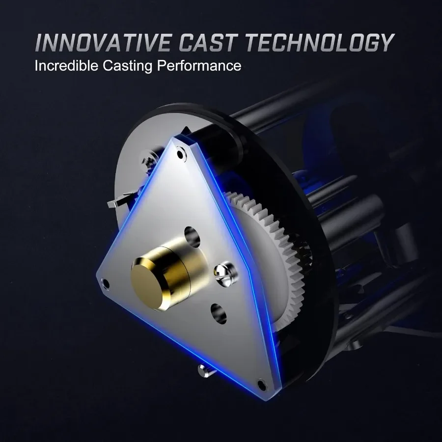 بكرة صيد السمك الفوضى XS مع جسم معدني معزز لأداء سلس وقوي في عربة ركوب الأمواج في المياه المالحة