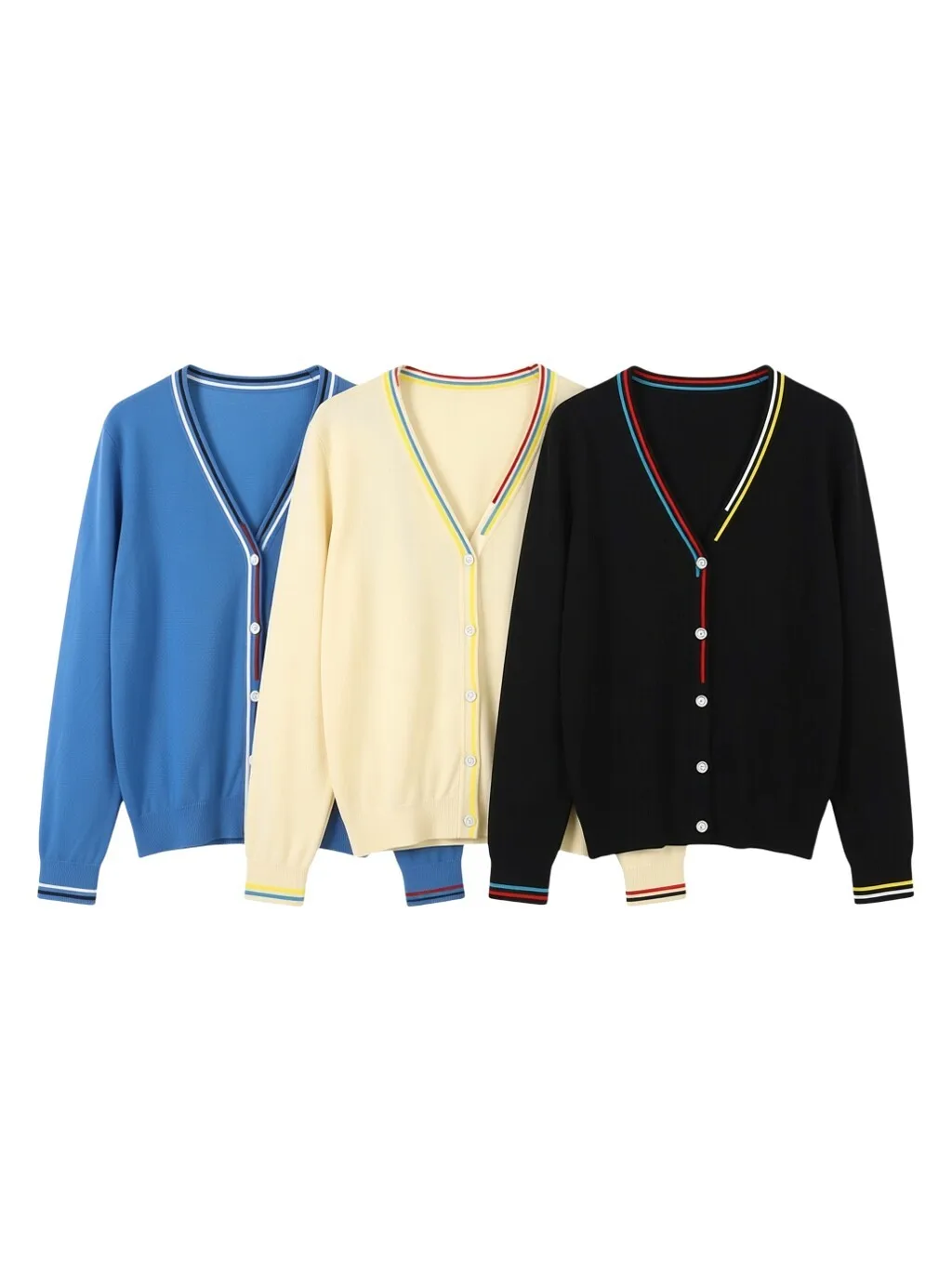 Crochet Top Blouses Tricot Clothing Cropped Korean Fashion Style Jersey Cardigan Female Knitted Ladies Sweaters Black Outerwear