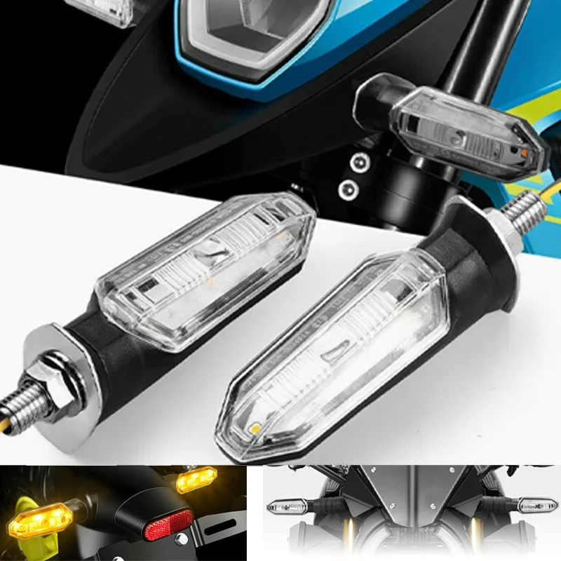 Motorcycle LED Turn Signal Light Flashing Indicator Brake lamp 3LED Motorbike accessories Warning Lamp Signal Lamp for cafe race