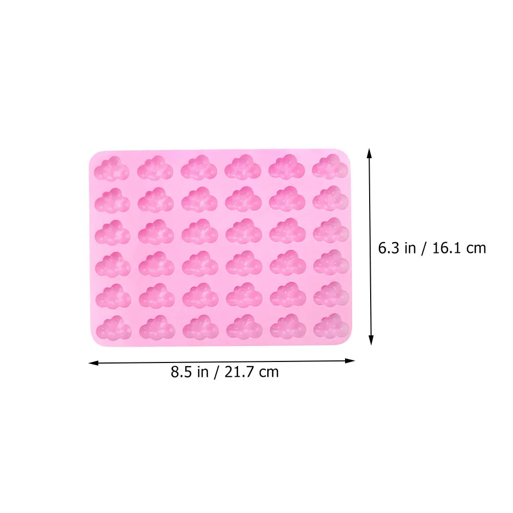 2PCS Cloud Shaped Silicone Chocolate Molds Pink 36 Cavities Food Grade Baking Supplies Candy Cookie Molds Easy Demould
