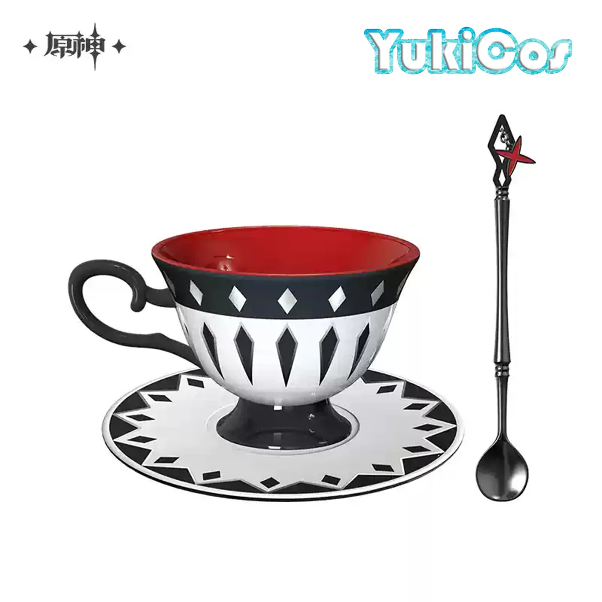 Genshin Impact Ufficiale Emberfire Perùere šьレ Arlecchino Rabbit Tazza da tè pomeridiana Set di piattini Tazza da caffè Tazza da tè