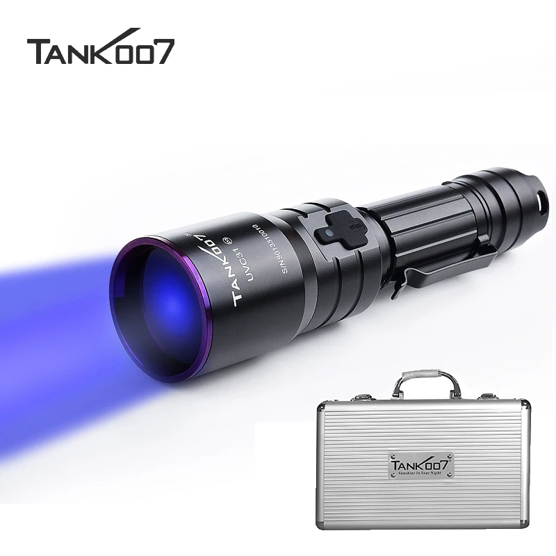 Tank007 UVC31 Linterna NDT Uv Torch High Power Flashlight Blacklight LED Rechargeable Flashlight Industrial 365nm UV Flashlight