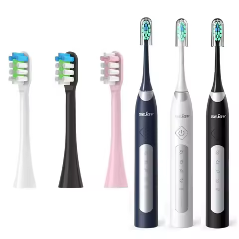 Replacement Toothbrush Heads for Sejoy JS10-1 Electric Sonic Toothbrush Bristles Nozzles