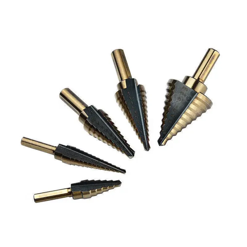 Pagoda drill bit  steel super hard ladder drilling artifact  metal stainless steel multi-functional hole opener expansion