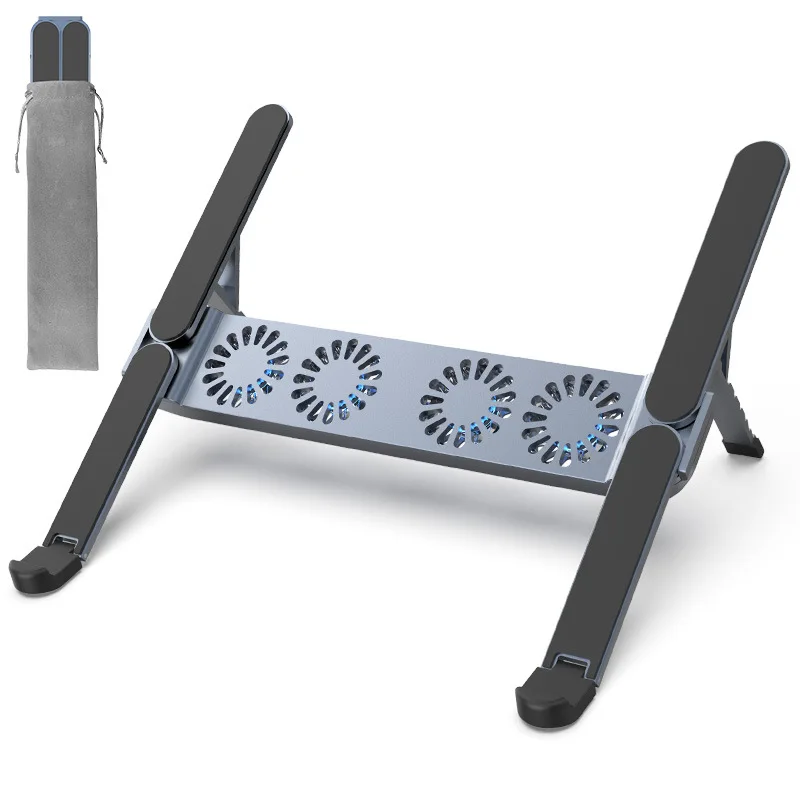 Aluminum Alloy Folding Laptop Stand Desktop Lift Riser Portable Cooling Bracket For Notebook Tablet