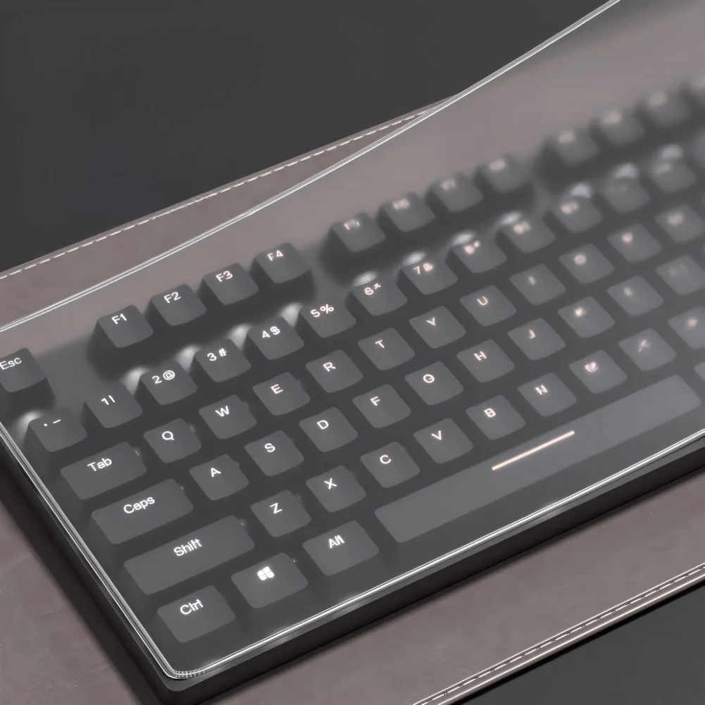 

Dustproof Waterproof Desktop Keyboard Cover Flexible Silicone Skin for Wired Wireless Standard Computer Keyboard Protector