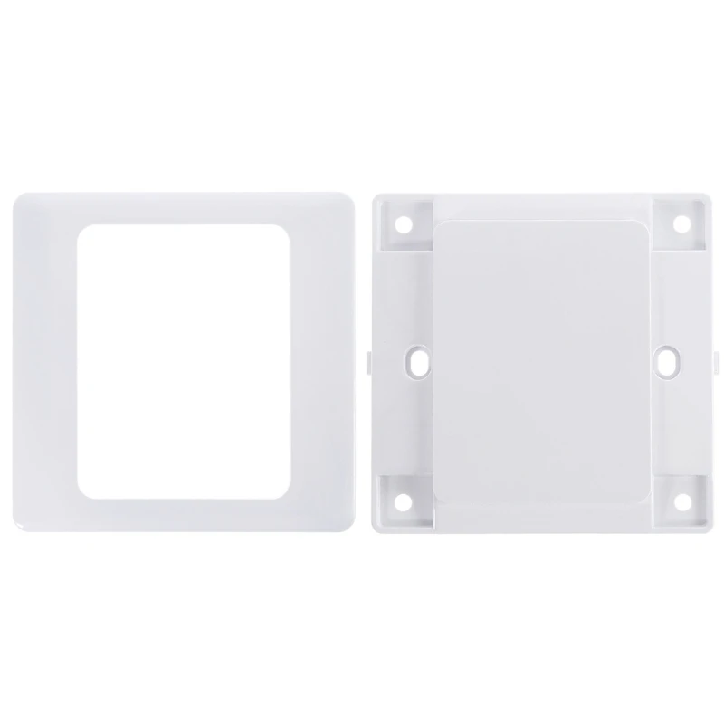 Interruptor de pared eléctrico, Panel de cubierta en blanco, placa de salida ABS, bisel
