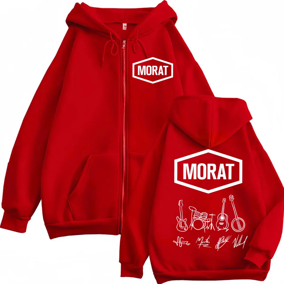 Morat Colombia Band Merch Zipper Hoodies Men Women Clothing Fashion Rock Zip Up Sweatshirts High Quality Fleecce Loose Pullovers