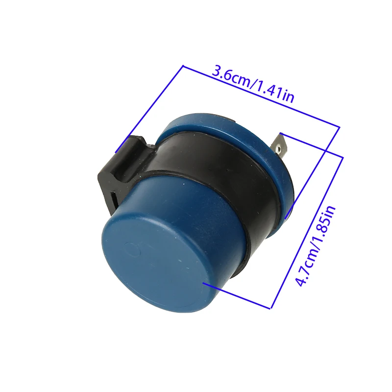 NEW Motor Buzzer Flasher Relay Indicator DC 6V 12V Input Motorcycle Blue Inbuilt Beeper Flasher Turn Signal LED Blinker 2 Pins