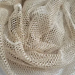 Gold Line Shiny Hollowed Out Mesh Fabric for Stage Clothing Dress Background Decoration Designer Diy Sewing Material Cloth