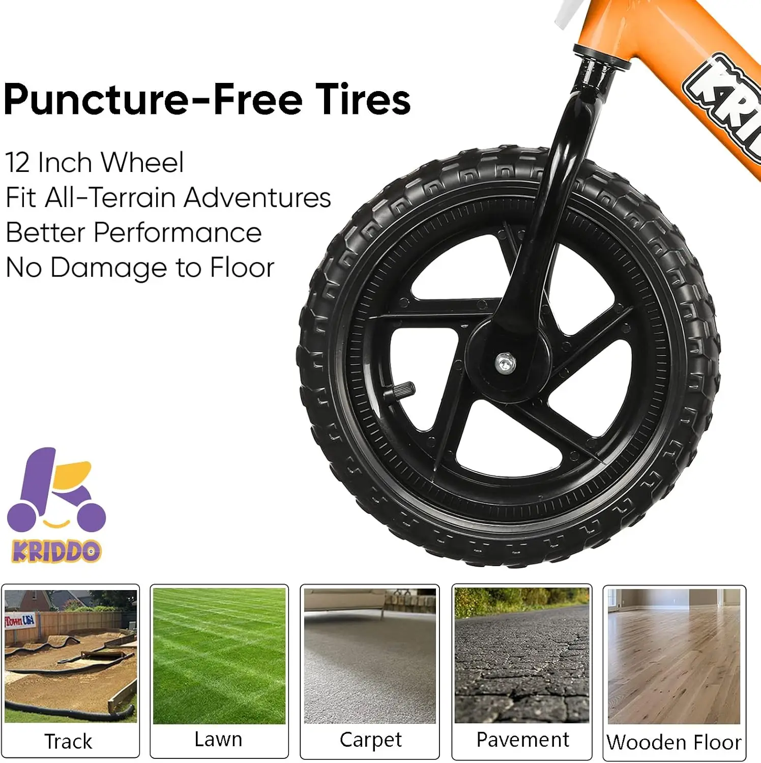 Bici senza pedali per bambini di 2 anni, età da 24 mesi a 5 anni, bicicletta a spinta da 12 pollici con piastra personalizzata (3 set di adesivi Inc