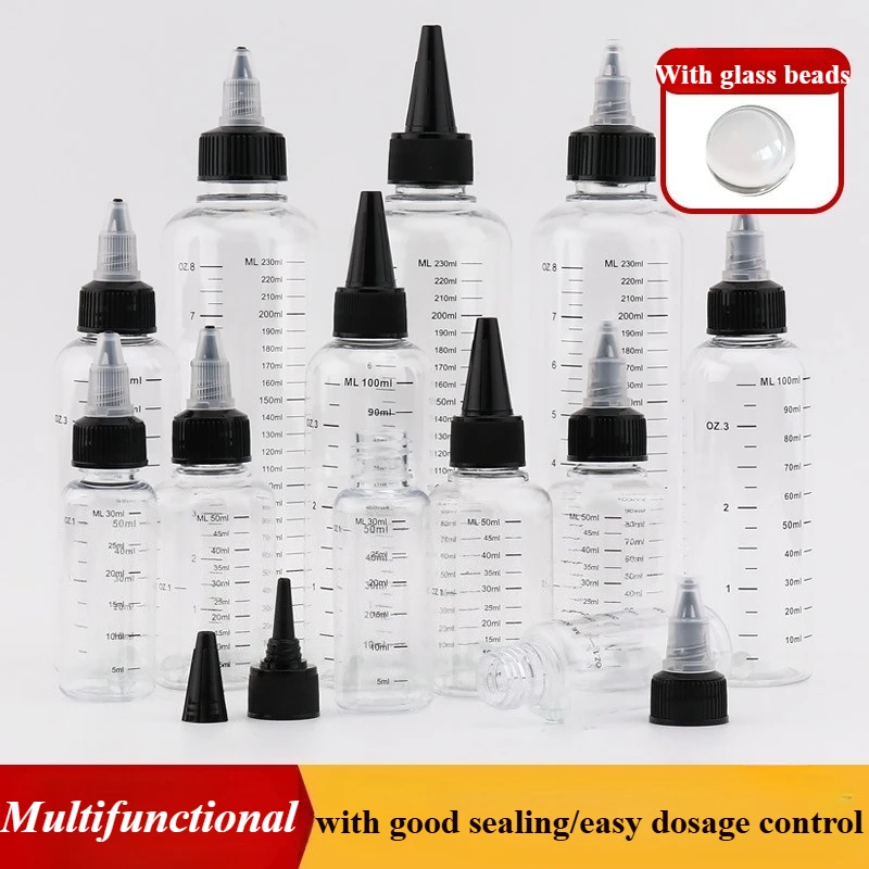 30-230 مللي البلاستيك إبرة الأنف مقياس زجاحة ضغط للعصر زجاجة فارغة مع مانعة للتسرب السفر مستحضرات التجميل تخزين الحاويات #1