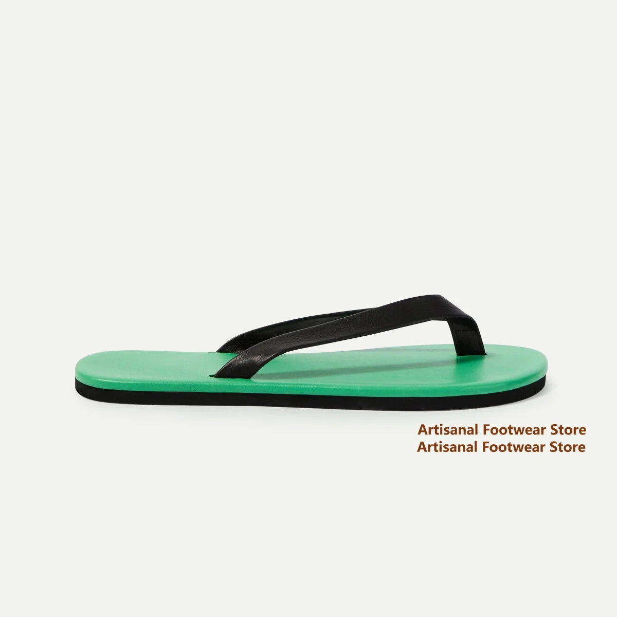 Round Toe Slip On Flip Flops Bicolor Color Summer Beach Slippers Outdoor Flat Sandals Summer Beach Slippers Trendy Men's Sandals