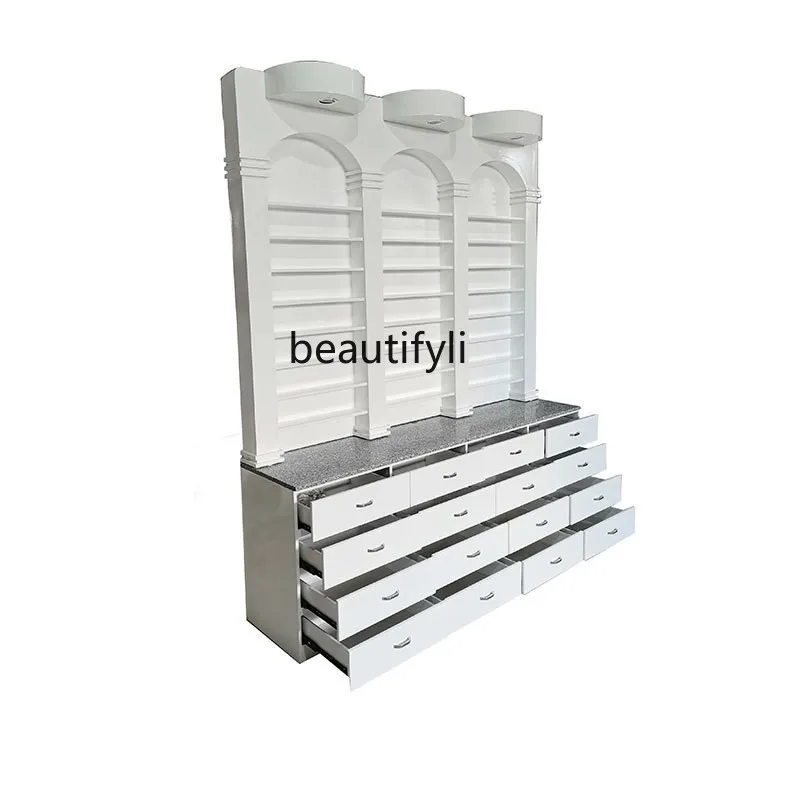 Nail polish jewelry display cabinet, beauty salon products, paint multi-layer cabinet