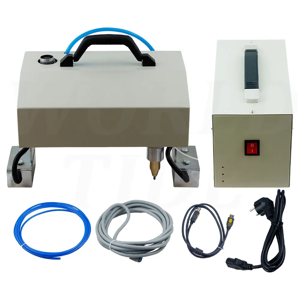 Portable Marking Machine VIN Code 180*110 Pneumatic Metal Dot Peen Marking Machine Plotter Printer Coding Machine