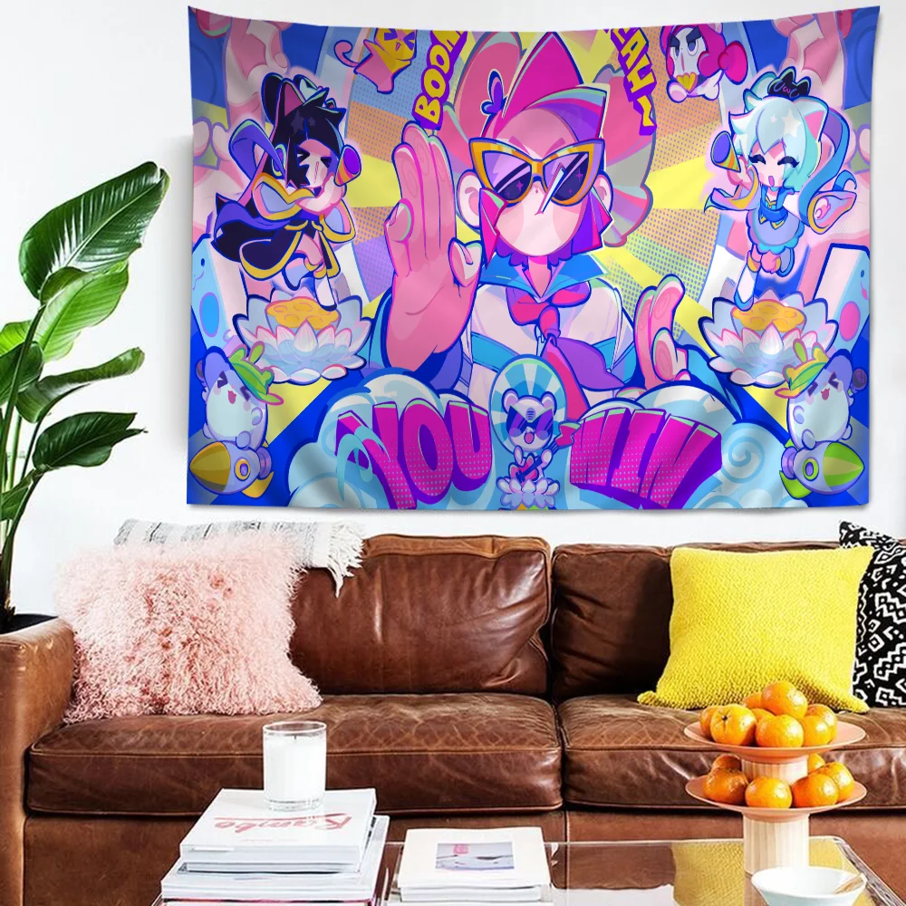 

Muse Dash Anime Tapestry Hanging Tarot Hippie Wall Rugs Dorm Home Decor