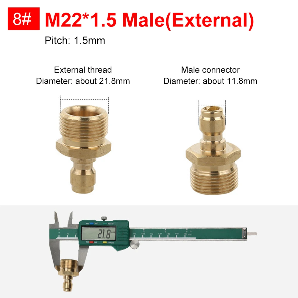 Tekanan Washer Konektor Cepat Busa Nozzle 1/4 "untuk Semprot Pistol Tongkat Lance Bayonet Adapter 1/4" Cepat Rilis Rilis Fitting