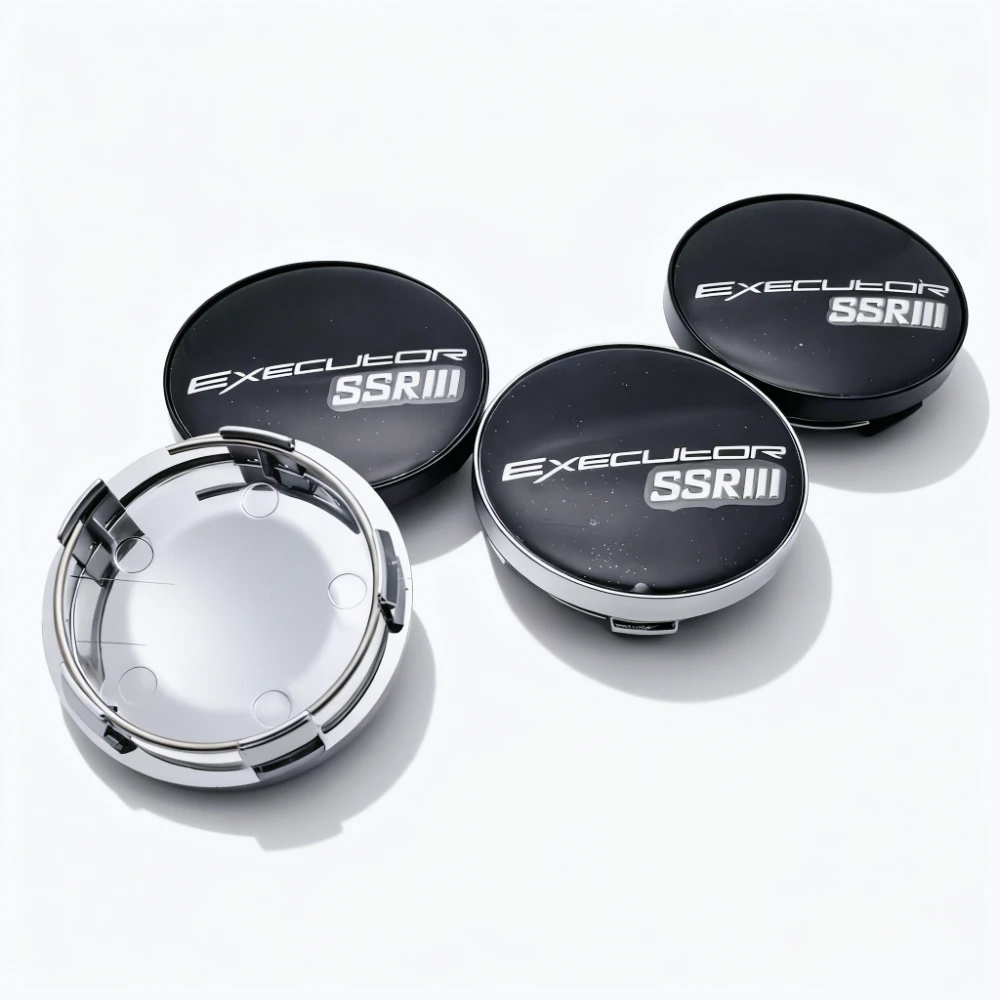 4 Stück SSR Executor Logo Abzeichen Auto Radnabenkappen 58 mm 54 mm Felgenradkappen Abdeckung SSR Emblem Räder Nabenkappe Ersetzen Autozubehör