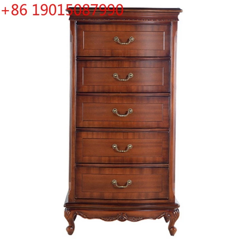 American bedroom flip with mirror five drawers European vanity case drawer storage cabinet