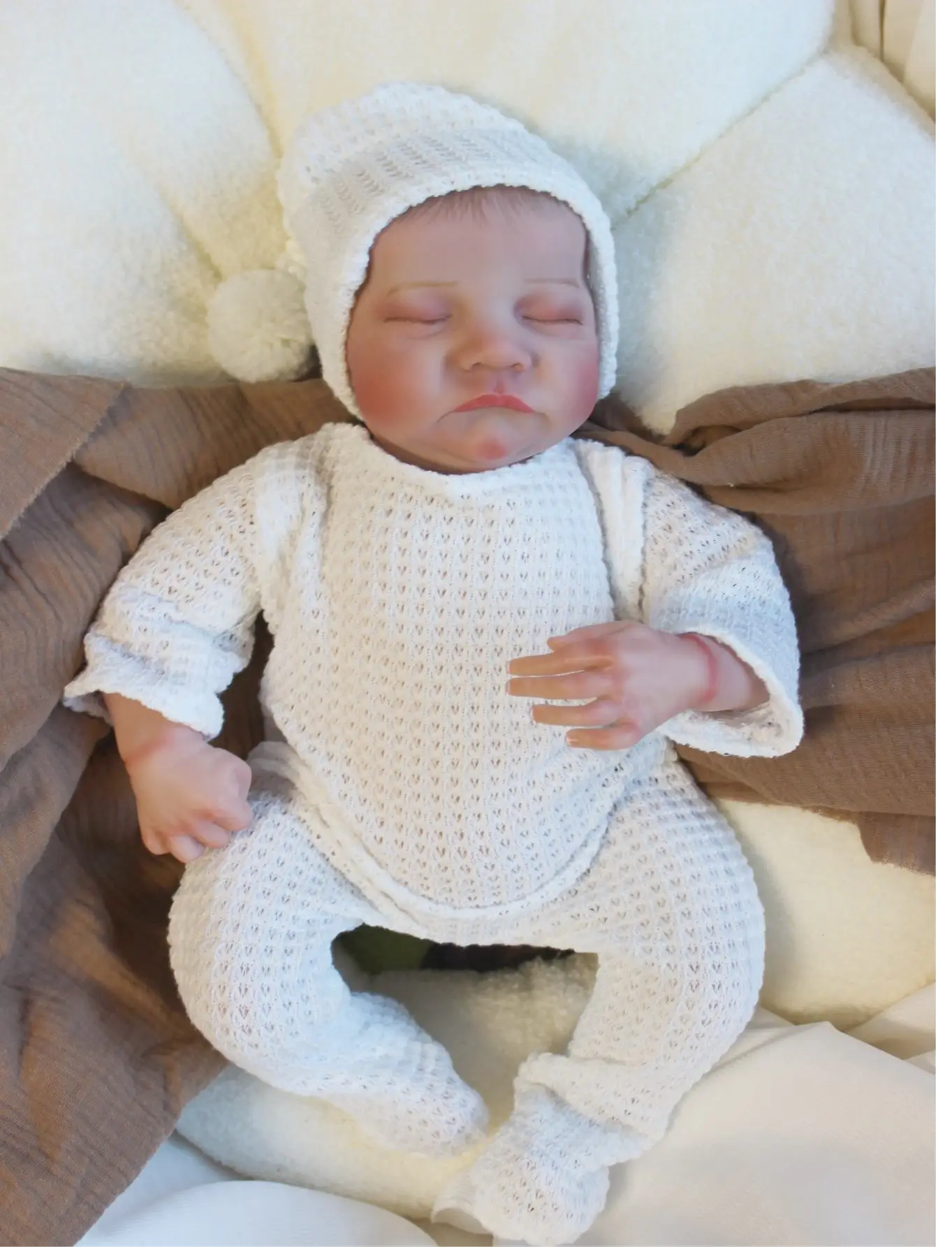 

50 cm Silicone Reborn Doll Soft Cloth Case/Unisex/Realistic Doll/True Vienna/Live/Children Gifts