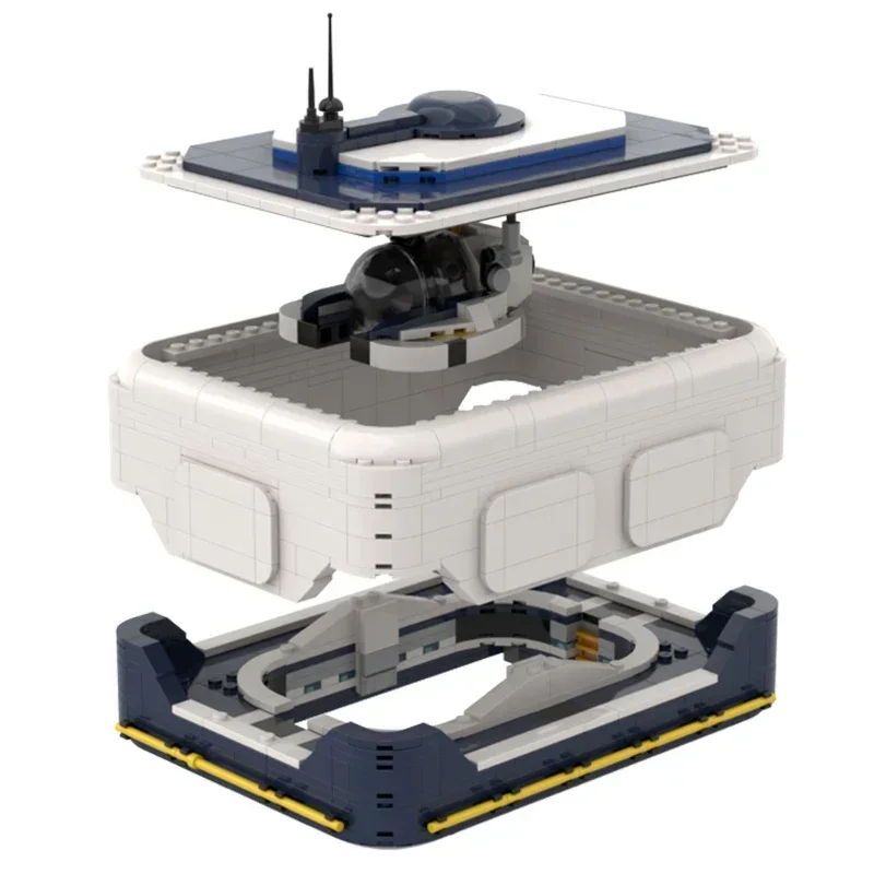 モックビルディングブリック ザ・ムーンプール サブナウティカ ﻿   テクノロジー モジュール式宇宙基地 モデルブロック ギフト クリスマス おもちゃ DIY セット 組み立て