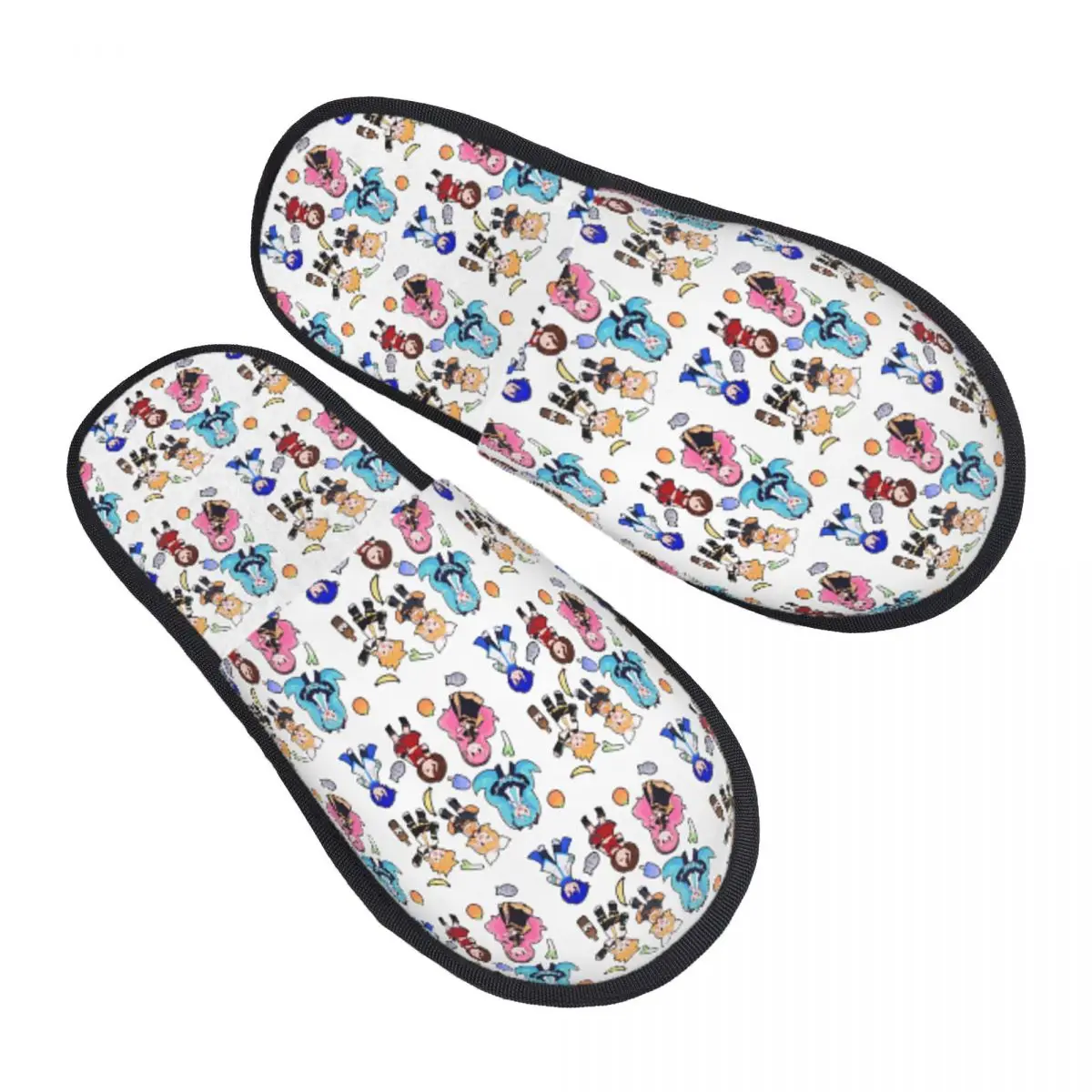 Custom Vocaloid Chibi Chaos! Miku Slippers Memory Foam Warm Soft Women House Slipper Indoor Cozy Shoes