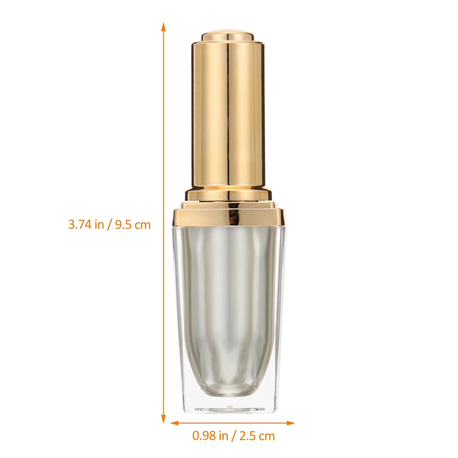 2Pcs Nail Polish Empty Bottle 10ml Clear Glass Airtight Refillable Brush Lid DIY Nail Art Supplies Container Glass Bottles