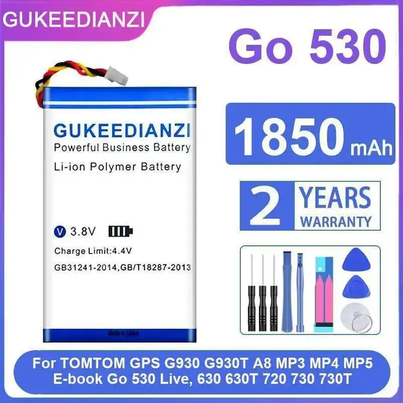 

Стабильная аккумулятор для Tomtom Gps G930 G930T A8 MP3 MP4 MP5 E-Book GO 530 Live, 630 630T 720 730 730T 1850 мАч