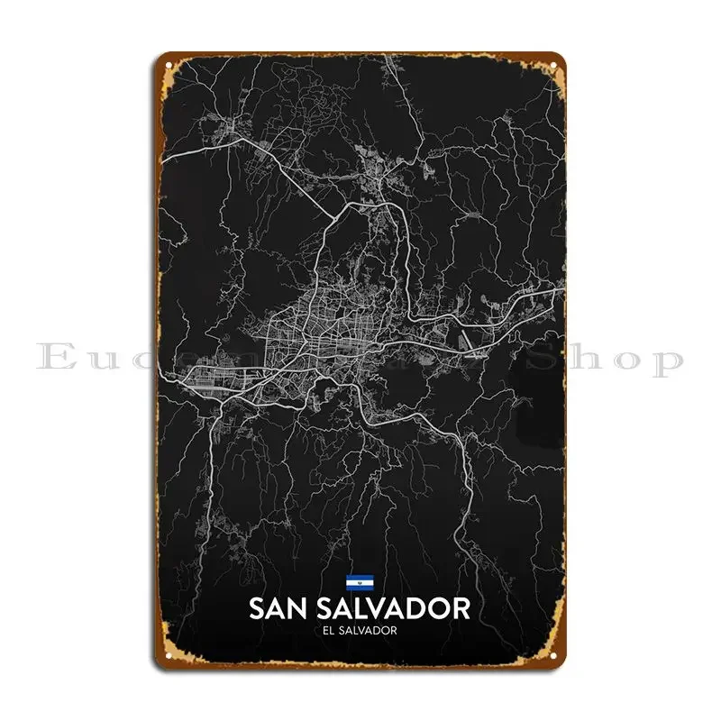 

Металлическая табличка San Salvador SV, постер для домашнего дизайнера, кинотеатр, фреска, жестяная вывеска, плакат
