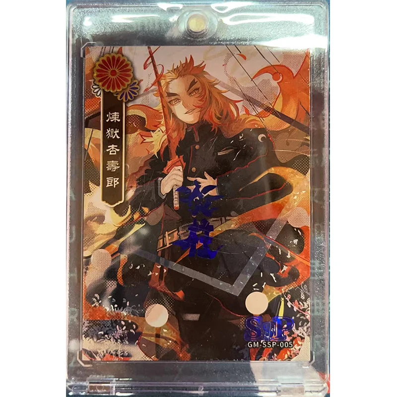 Anime Demon Slayer EX SSP Refractive Flash Card Kanroji Mitsuri Rengoku Kyoujurou Toys for boys Collection Cards Birthday Gift