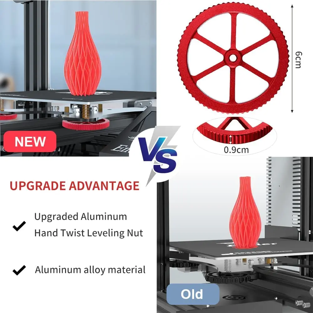 Creality Ender 3 Heatbed Leveling Kit Springs Upgrade Kit  Leveling Nut+Springs+Silicone Column for Ender 3 series/CR-10 3D Prin