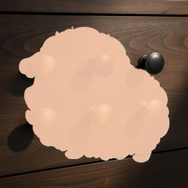 Mushroom Design Single Hole Cabinet Handle Retro Bronze Black Pull for Shoe Cabinet Drawer Dresser Bedroom Furniture Hardware