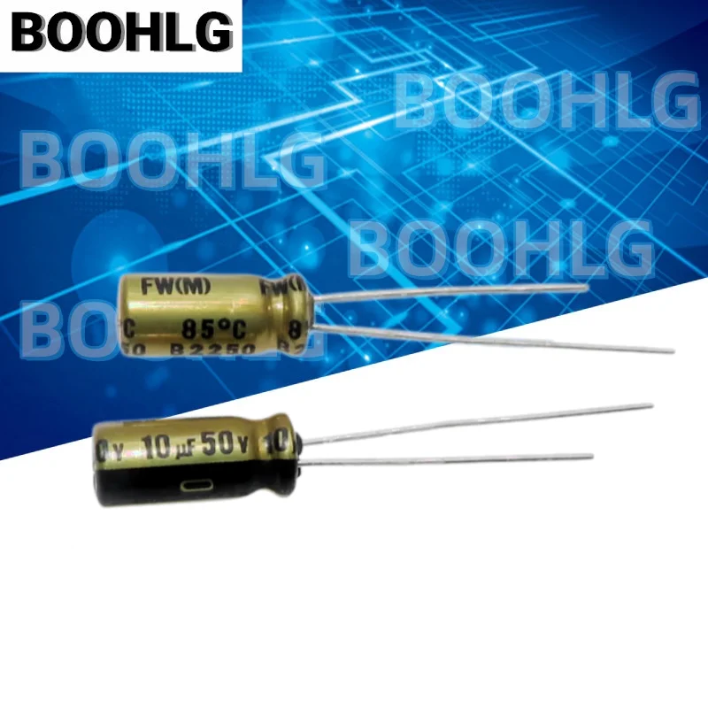 20PCS original 10UF 50V fever audio capacitor 50V 10UF 5X11 FW gold shell