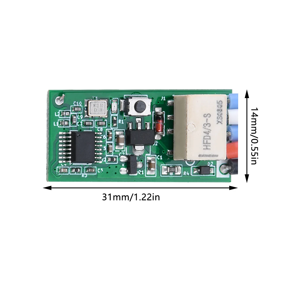 Imagem -04 - Mini Dispositivo sem Fio rf Interruptor de Controle Remoto Controlador de Lâmpada Led Micro Receptor 433mhz Dc3v18v Dc3.6v24v