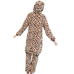 Unisex Adult Onesie Pajamas Bear Leopard Animal One Piece Costume Halloween Christmas Cosplay Sleepwear Cartoon Anime Jumpsuits