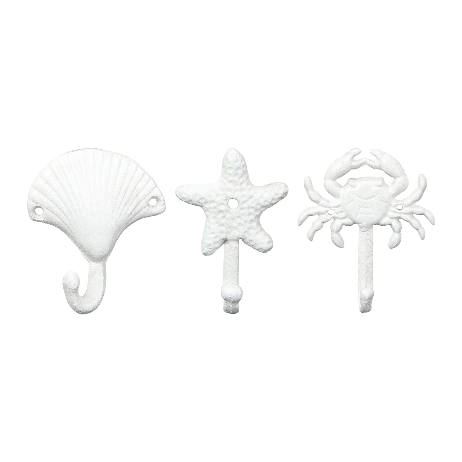 

3 Retro Hooks Iron Decorative Single Wrought Wall Vintage Metal BathroomHooks Suitable Keys Coats Hats Pet Leashes Bags Towels