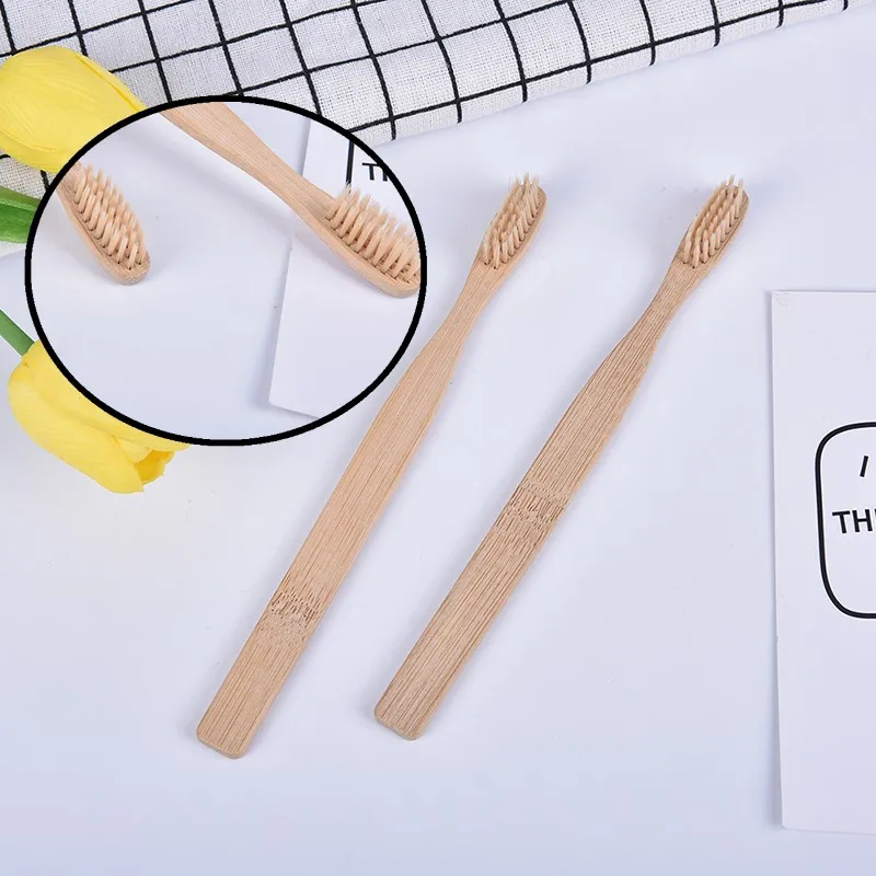 10pcs/oral Health Low Carbon Environmental Protection Bamboo Charcoal Toothbrush Teeth Care Tools
