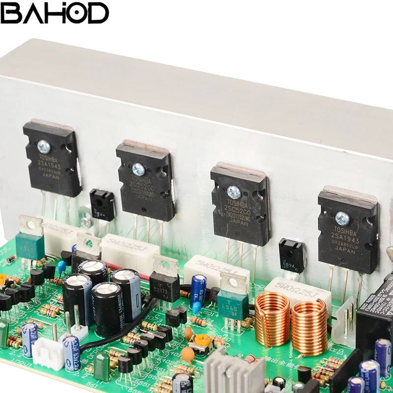 

2 Channel Amplifier Board 300W+300wHigh Power Amplifier Board 2SA1943/2SC5200 AC24-35 VFor HIFI Amplifier