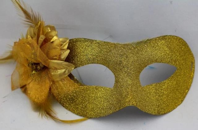 The product can be customized.Halloween Carnival Ball White Handmade Venetian Mask Resin Board Painted Mask