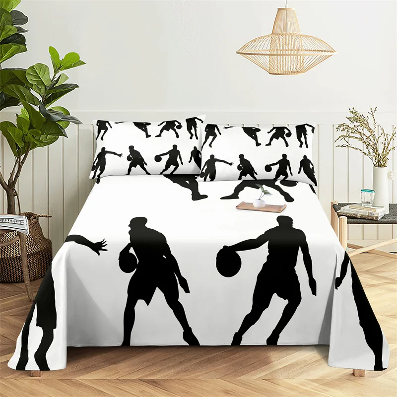 Bedding Sets Competitive Sports Bed Sheet Fashion Design Double Flat Sheet Boys Girls Bed Sheet Set Bed Sheets and Pillowcases