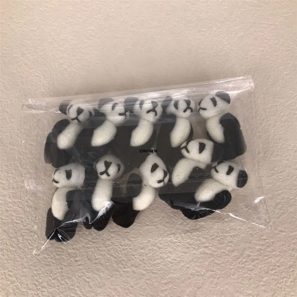 10PCS Little 4CM New Accessory Panda Animal Plush Toy