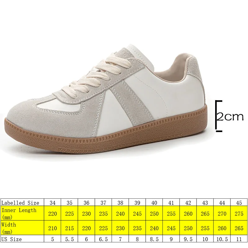 Fujin 2cm Sneakers Casual da donna in vera pelle traspirante colore misto comode scarpe da ginnastica stringate scarpe da Tennis vulcanizzate