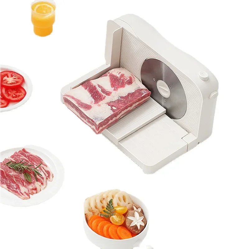 

Electric Mutton Roll Slicer Small Frozen Meat Fat Beef Meat Slicer Household Meat Slicer