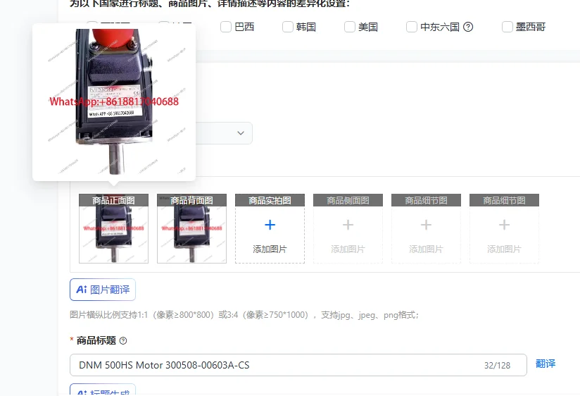 

Двигатель DNM 500HS 300508-00603A-CS