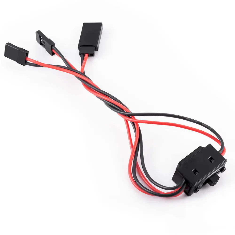 MIBIDAO JST/JR 1to1 1to2 RC Servo Cavo di Prolunga Filo con Interruttore per Modelli RC Auto Aerei Servo Parti