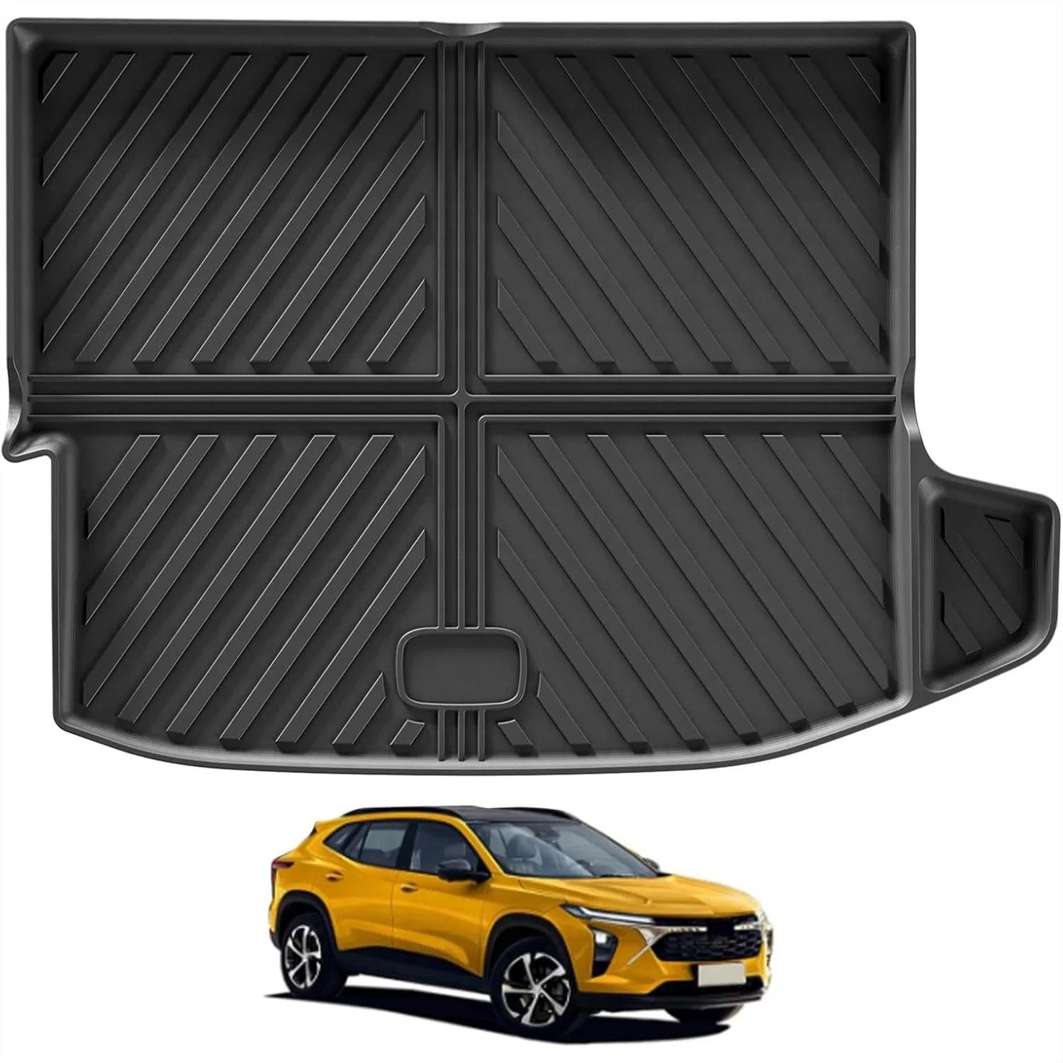 

Custom Fit Cargo Liner for 2024 2025 2026 Chevy Trax, TPE All Weather Trunk Mat Heavy Duty Boot Liner Interior Black