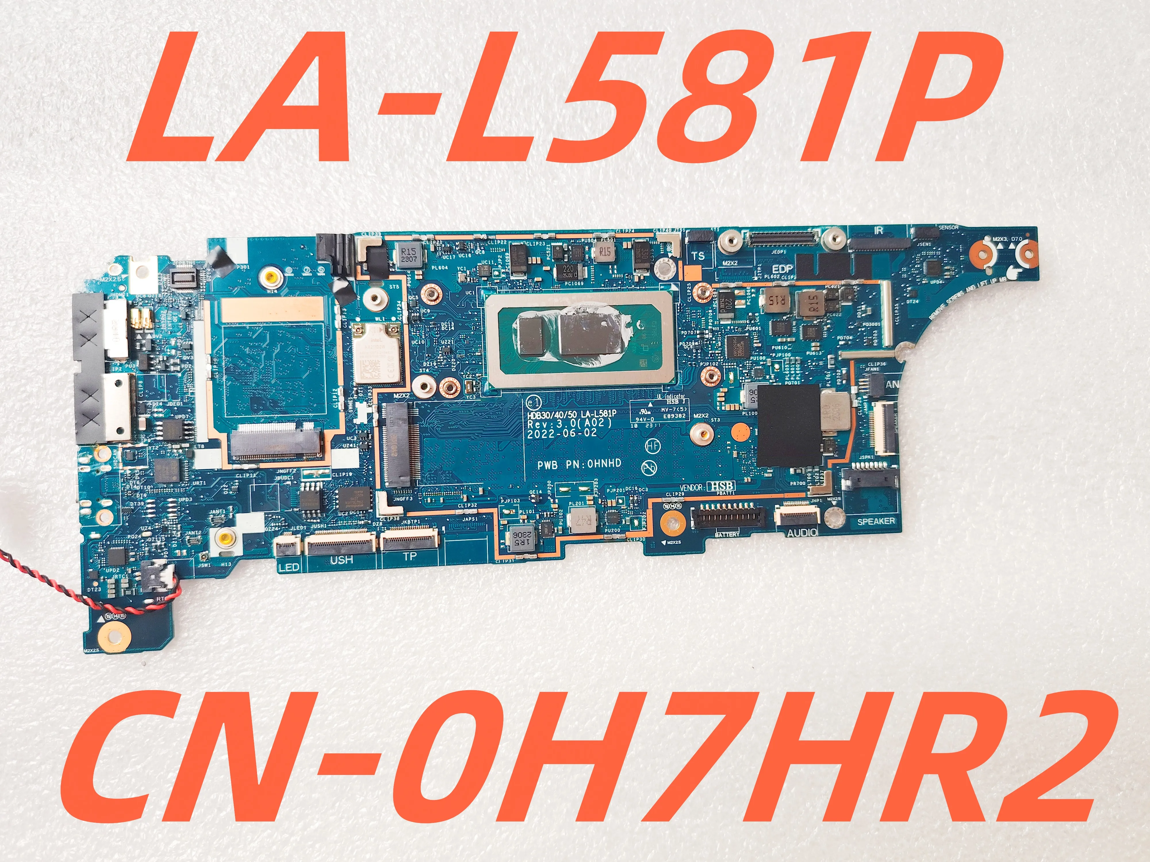 

0H7HR2 laptop motherboard For DELL Latitude 7430 Series with i5-1235U CPU H7HR2 CN-0H7HR2 test ok