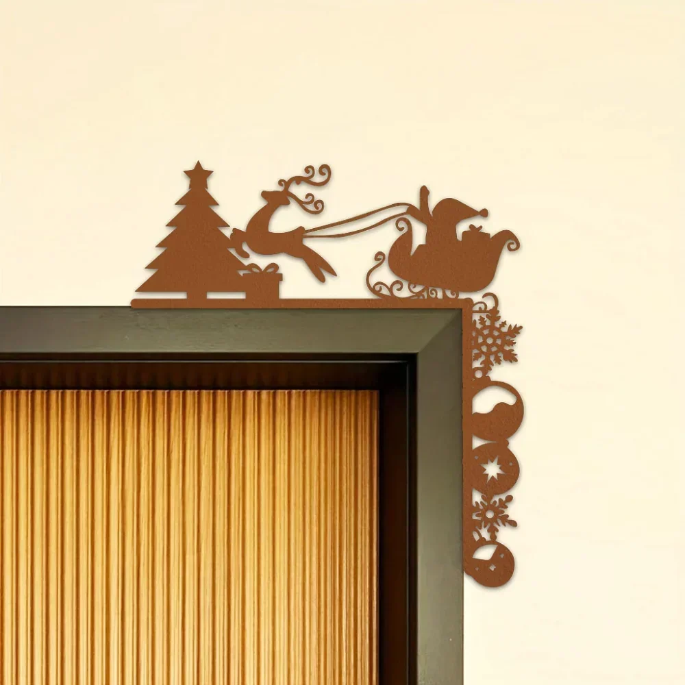 

Enchanting Metal Sleigh Decorative Wall Stickers – Transform Your Christmas with Magic. Ideal for Festive Decor and Metal Wall