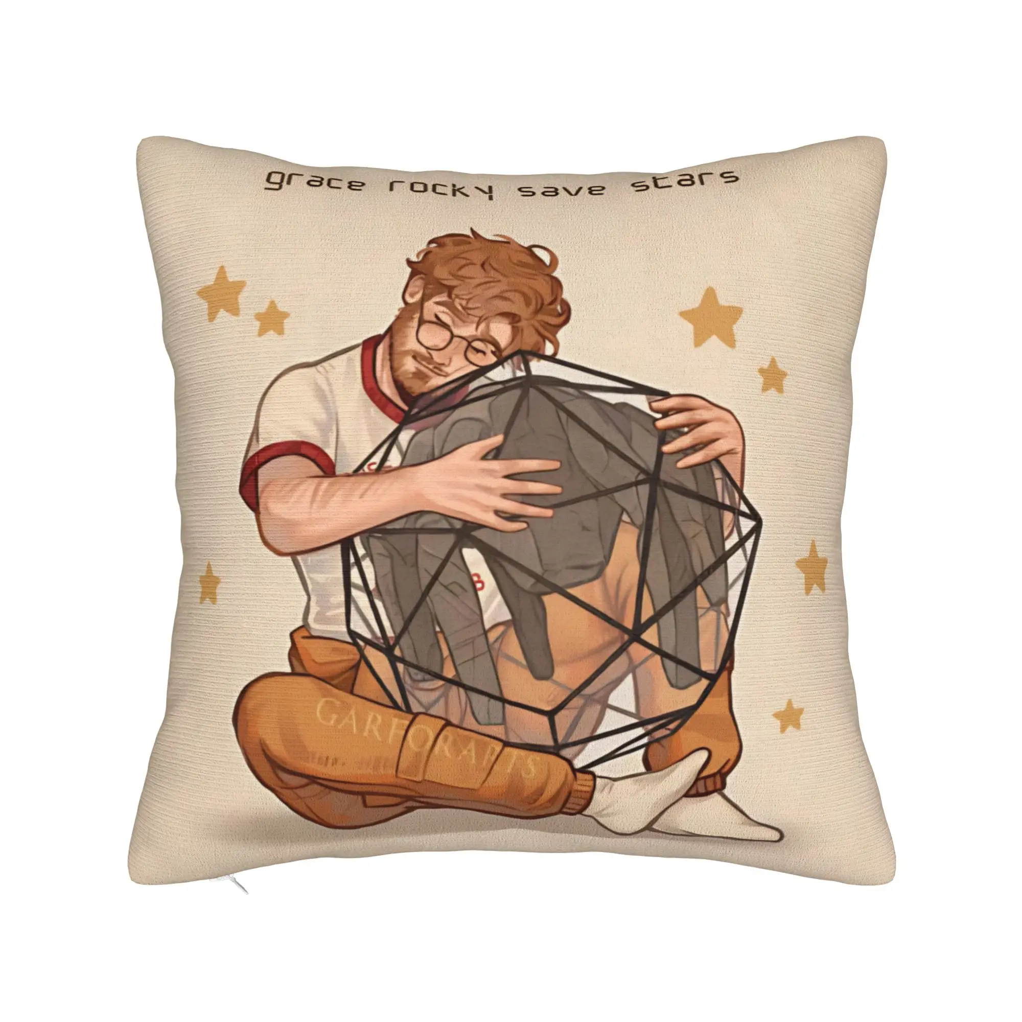 Project Hail Mary Square Pillowcases Polyester Home Ryland Grace Rockys Cushion Cover Funny Home Decoration Pillowcase 45*45