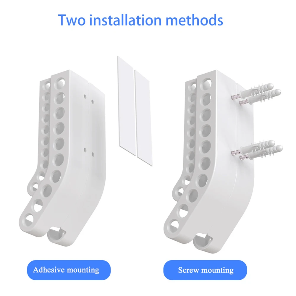 منظم تخزين البطاريات على الحائط AA & AAA كومبو موزع بطارية صغير لتخزين بطاريات AAA و10 AA